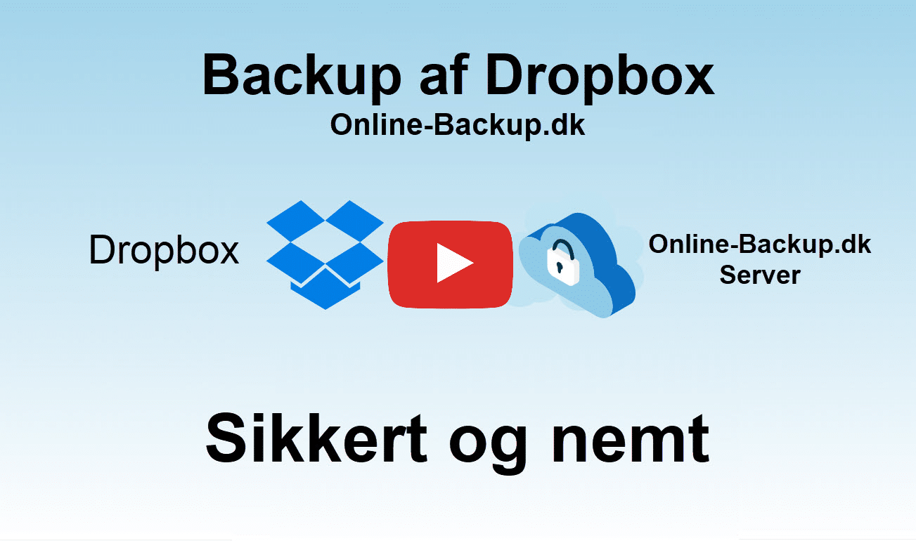 Backup af Dropbox 3 Modeller