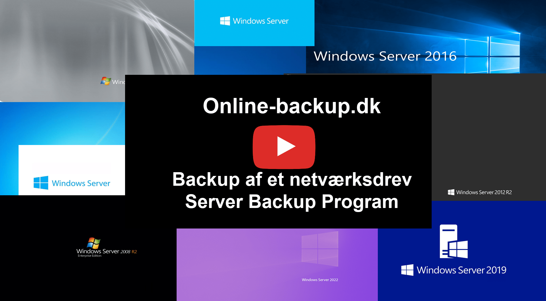 Backup af et netværksdrev på Windows server